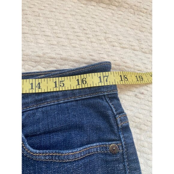 Levis Perfectly Slimming Boot Cut 512 Jeans Size 16 Medium Blue Denim - Picture 7 of 9